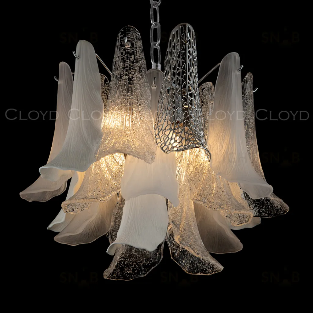  Люстра Cloyd WASABI C7 / Ø50 см - керамика - хром (арт.11448)  11448