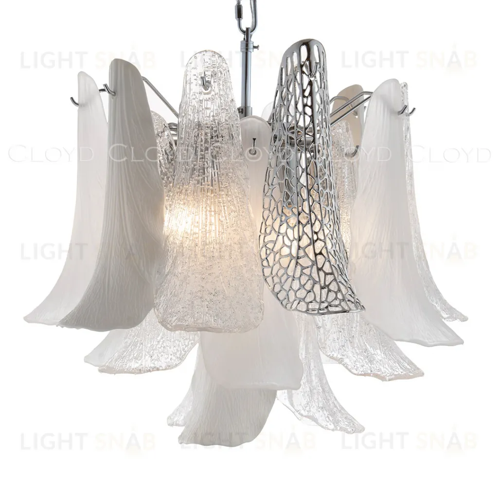  Люстра Cloyd WASABI C7 / Ø50 см - керамика - хром (арт.11448)  11448