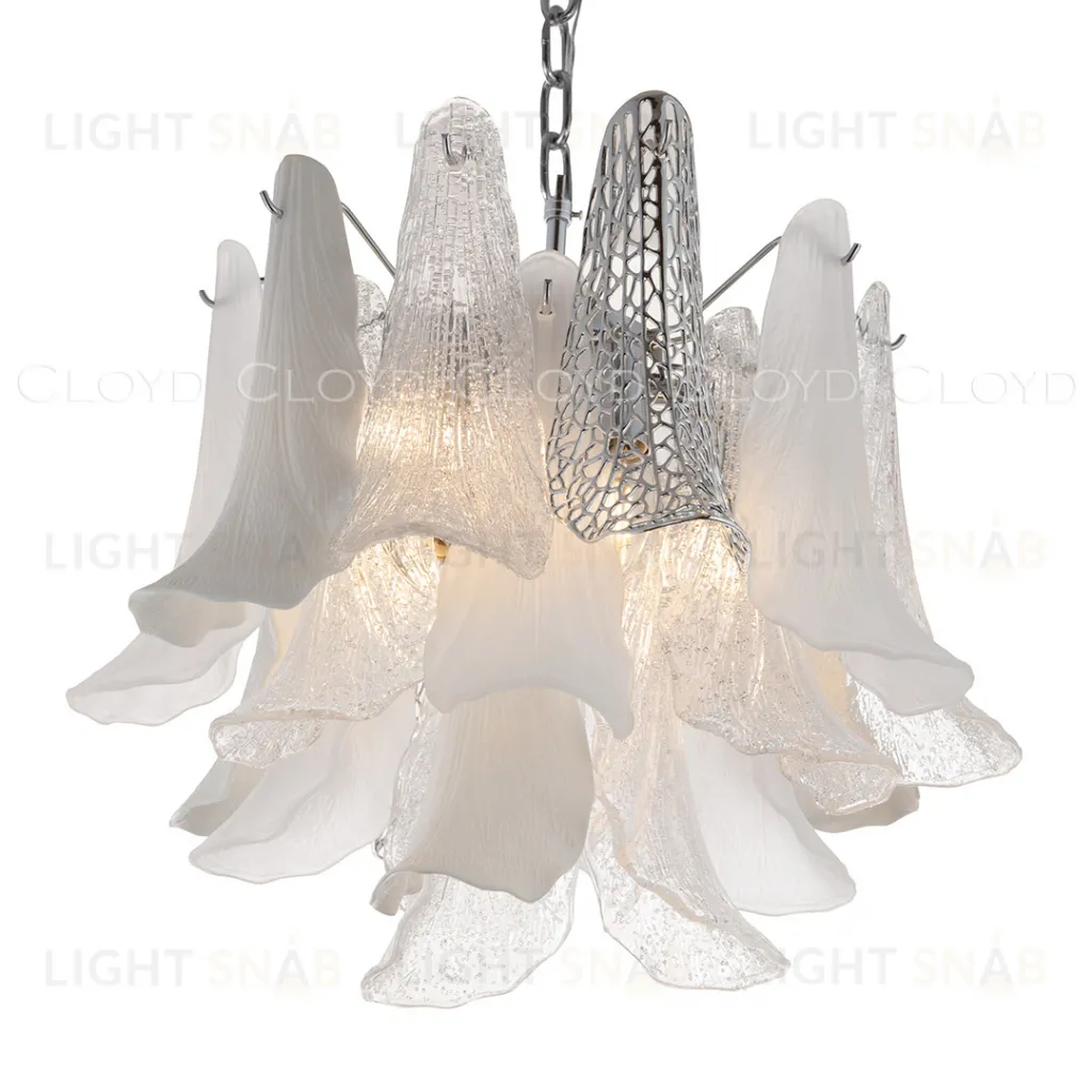  Люстра Cloyd WASABI C7 / Ø50 см - керамика - хром (арт.11448)  11448