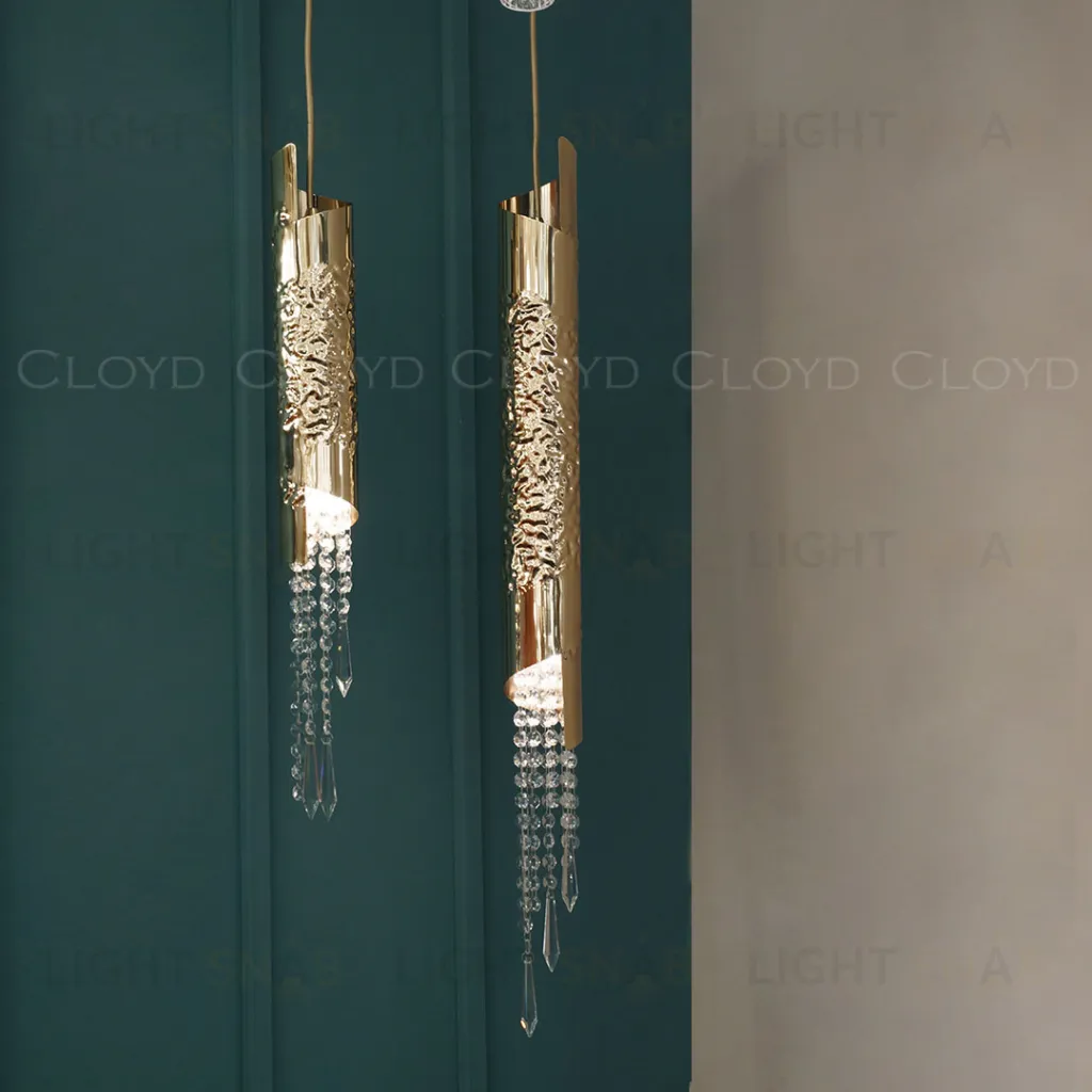  Подвесной светильник Cloyd EFIALT P1 / выс. 66 см - золото (арт.11522)  11522