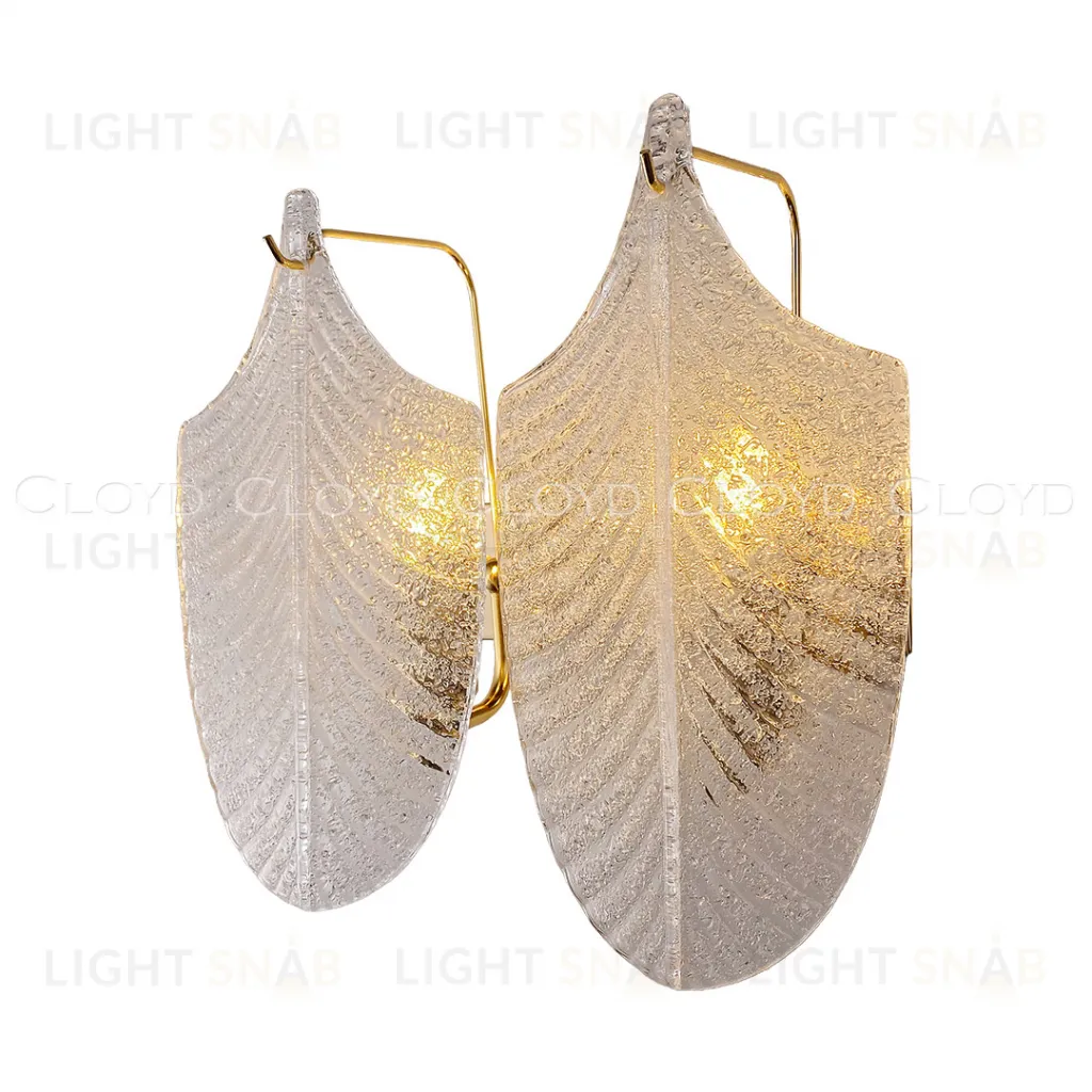  Бра Cloyd BONGA-A W2 / выс. 29 см - золото - прозрачн. стекло (арт.20438)  20438