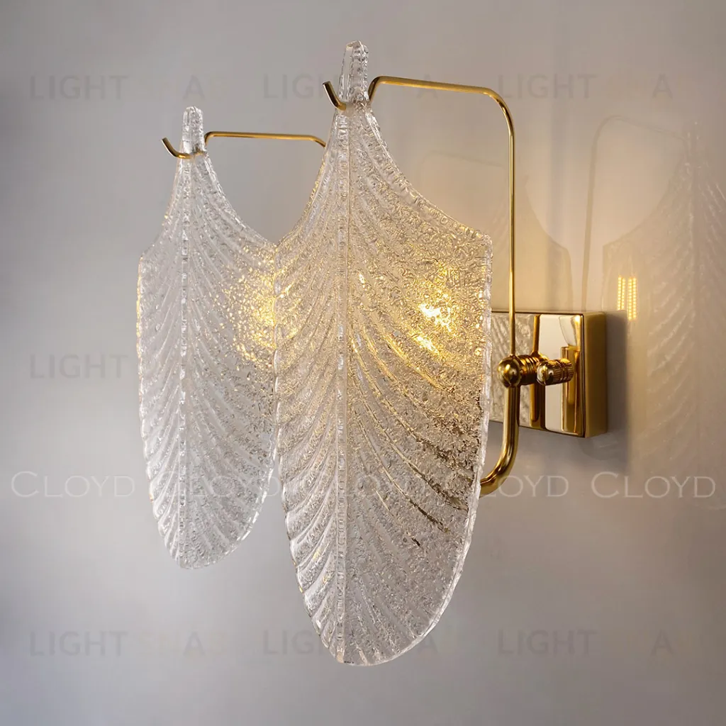  Бра Cloyd BONGA-A W2 / выс. 29 см - золото - прозрачн. стекло (арт.20438)  20438