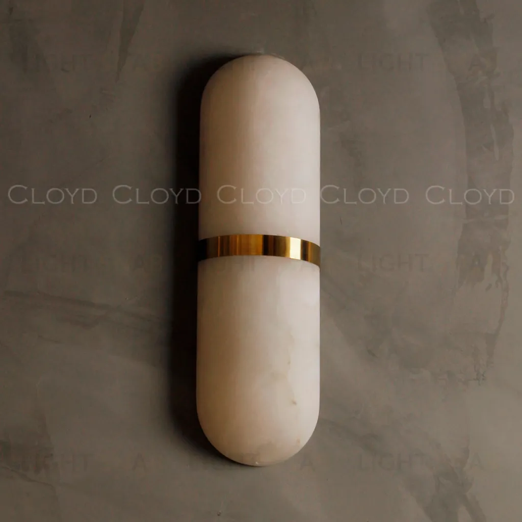  Бра Cloyd DILEMMA-B W1 / выс. 40 см - алебастр - латунь (арт.20802)  20802