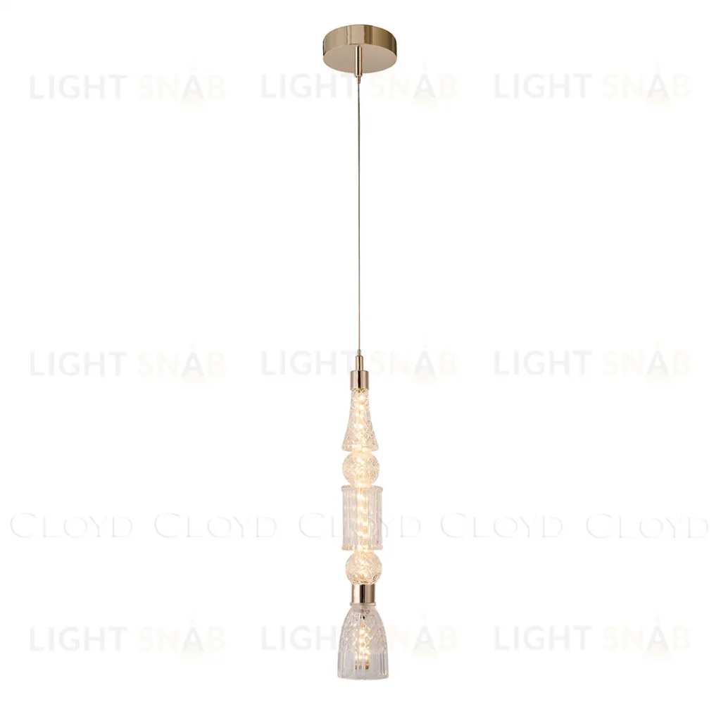  Подвесной светильник Cloyd LACONIA P1 / выс. 60 см - золото (арт.11632)  11632