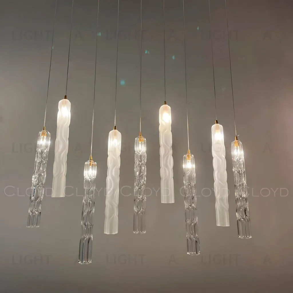  Подвесной светильник Cloyd ICEBERG-B P1 / Ø5 см - латунь - прозрачн. стекло (арт.11641)  11641