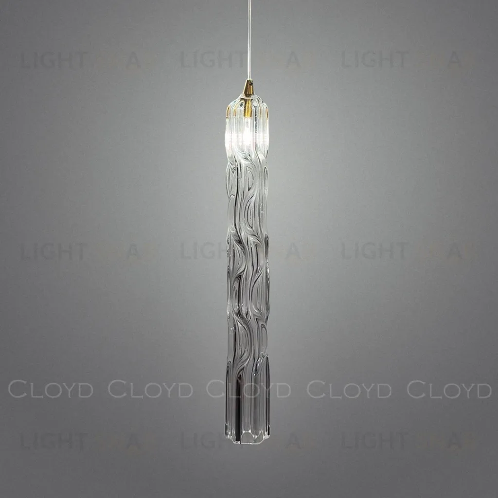  Подвесной светильник Cloyd ICEBERG-B P1 / Ø5 см - латунь - прозрачн. стекло (арт.11641)  11641