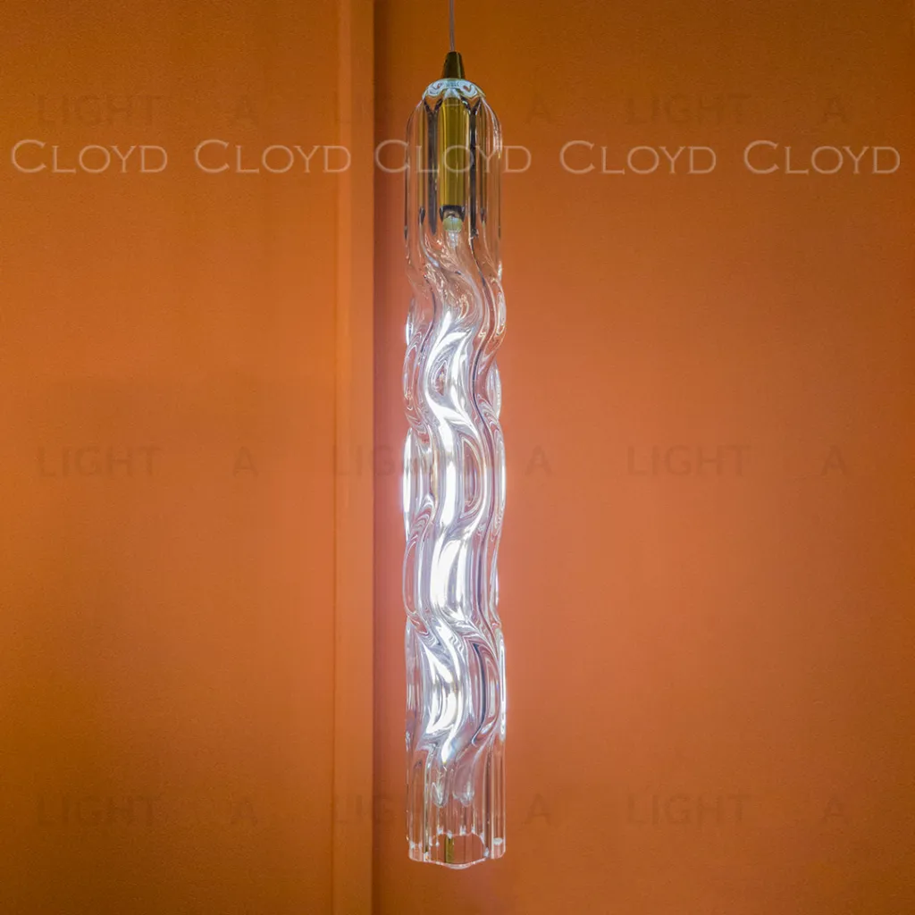  Подвесной светильник Cloyd ICEBERG-B P1 / Ø5 см - латунь - прозрачн. стекло (арт.11641)  11641