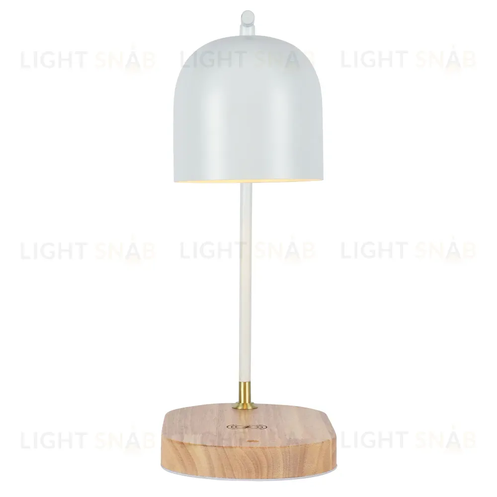 Настольная лампа белая E27 беспроводная зарядка 37см Zortes DESKLIGHT ZRS.1066.02 ZRS.1066.02