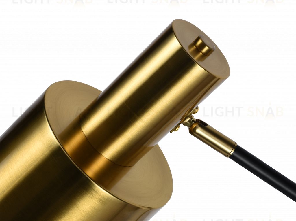 Настольная лампа латунь E27 беспроводная зарядка 55см Zortes DESKLIGHT ZRS.1066.03 ZRS.1066.03