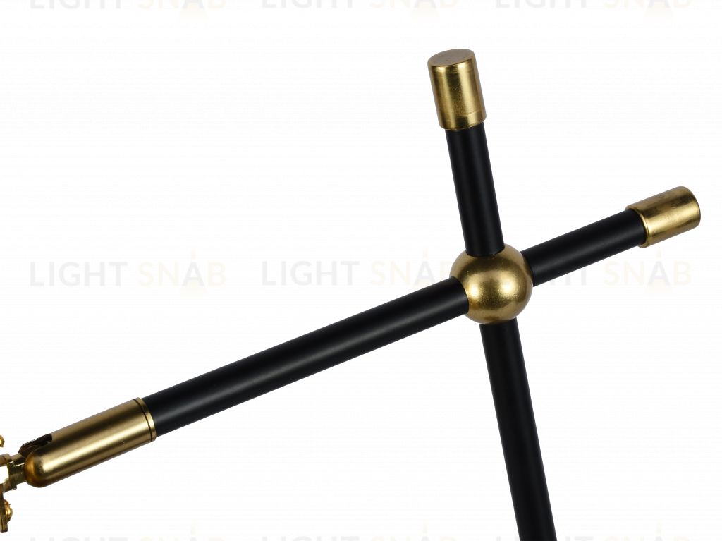 Настольная лампа латунь E27 беспроводная зарядка 55см Zortes DESKLIGHT ZRS.1066.03 ZRS.1066.03