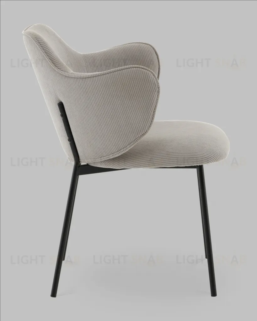 Стул Джиннет велюр светло-серый УТ000041755