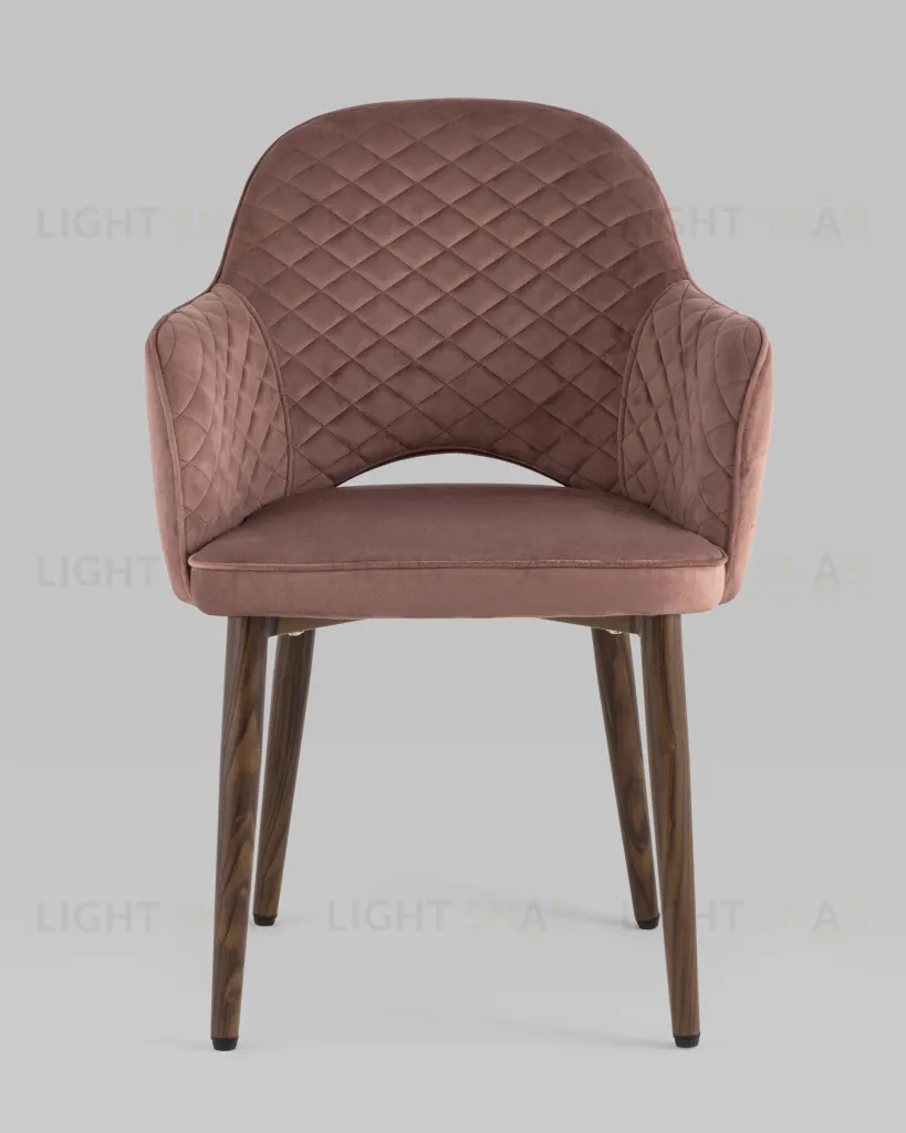 Стул Венера диамант велюр пыльно-розовый УТ000037250