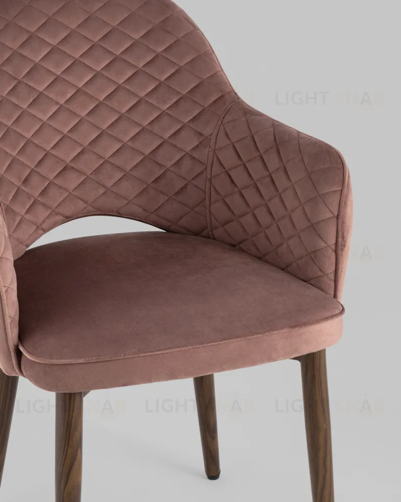 Стул Венера диамант велюр пыльно-розовый УТ000037250
