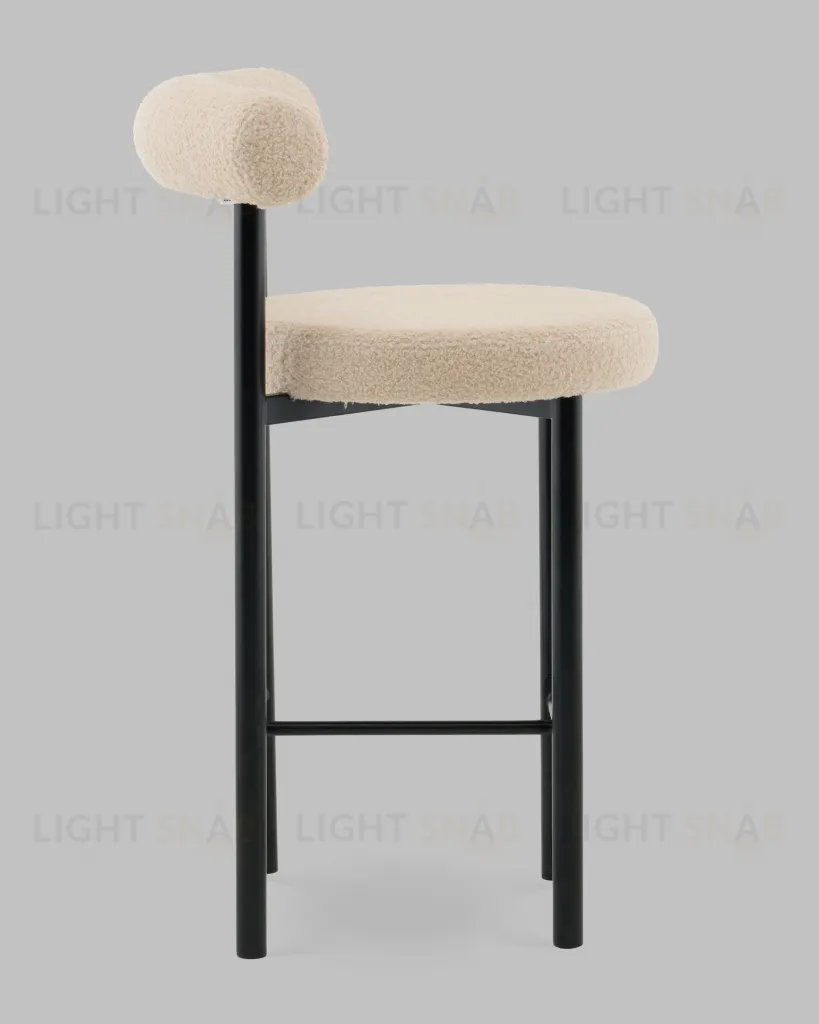 Стул полубарный Флорео букле бежевый УТ000041333