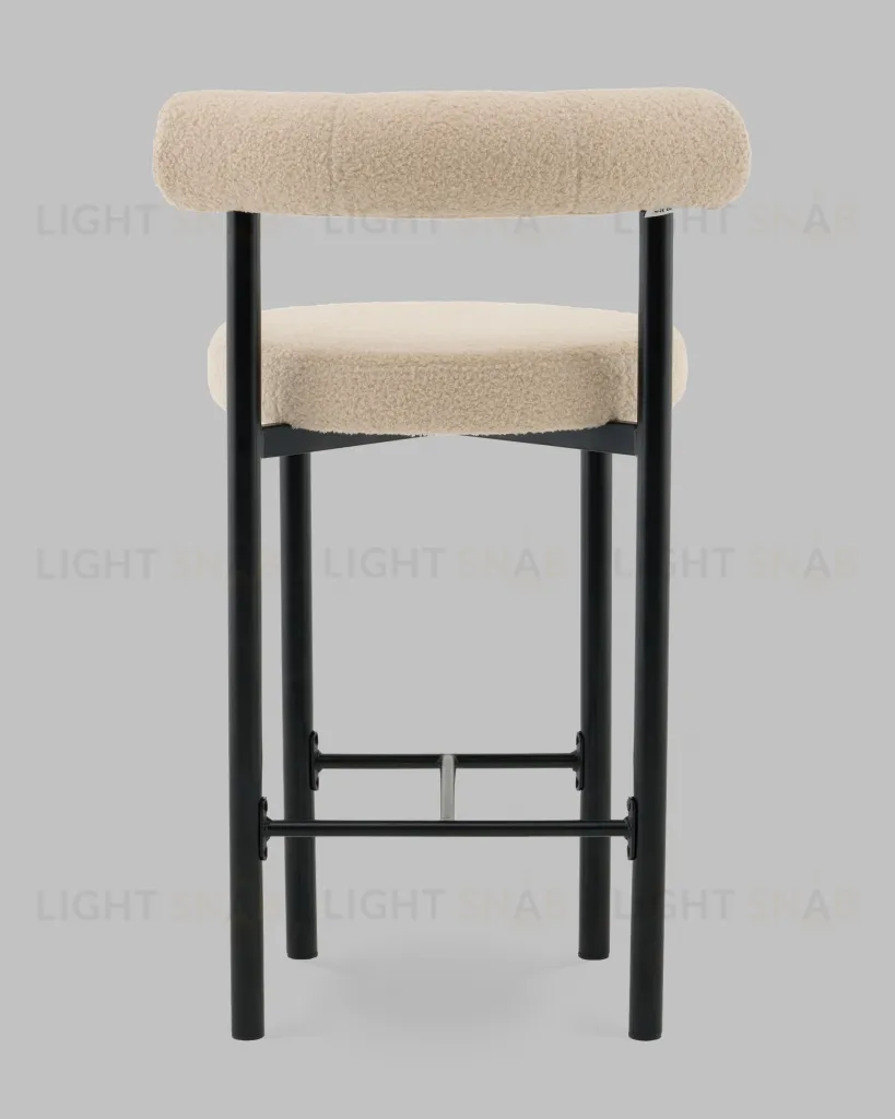 Стул полубарный Флорео букле бежевый УТ000041333