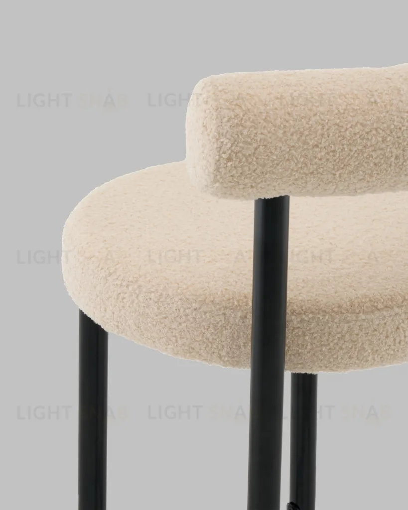 Стул полубарный Флорео букле бежевый УТ000041333