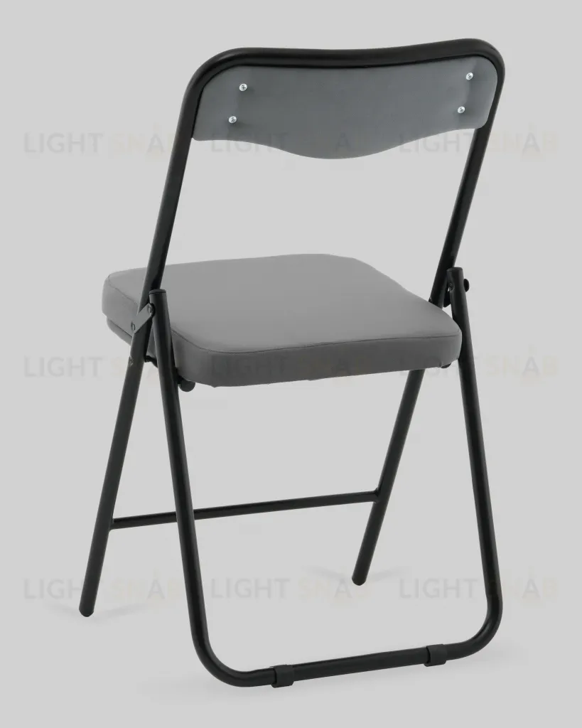 Стул складной Джонни велюр велютто темно-серый каркас черный матовый УТ000041387