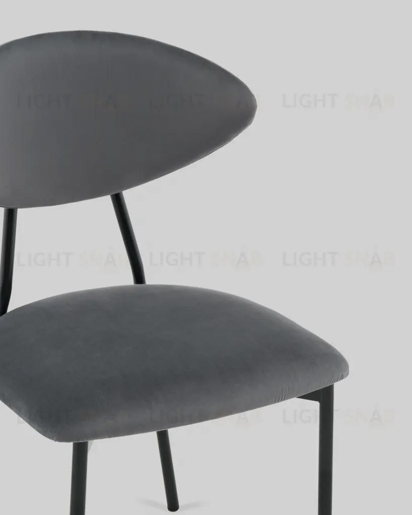 Стул обеденный Квинси велюр темно-серый УТ000041637