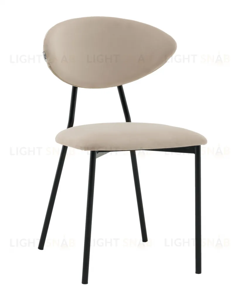 Стул обеденный Квинси велюр кремовый УТ000041639