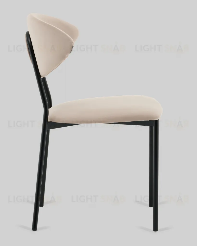 Стул обеденный Квинси велюр кремовый УТ000041639