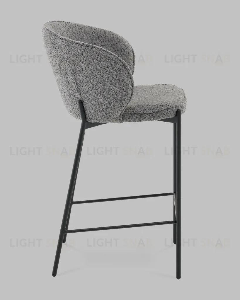 Стул полубарный Тисдейл букле темно-серый УТ000041696