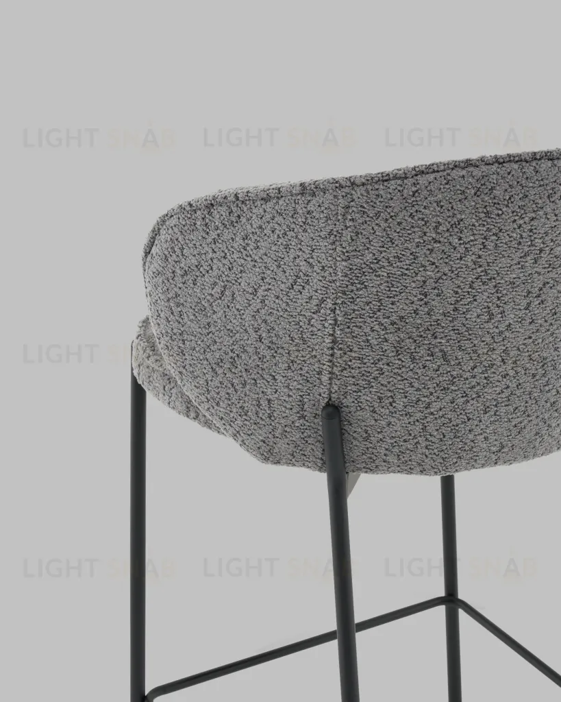 Стул полубарный Тисдейл букле темно-серый УТ000041696
