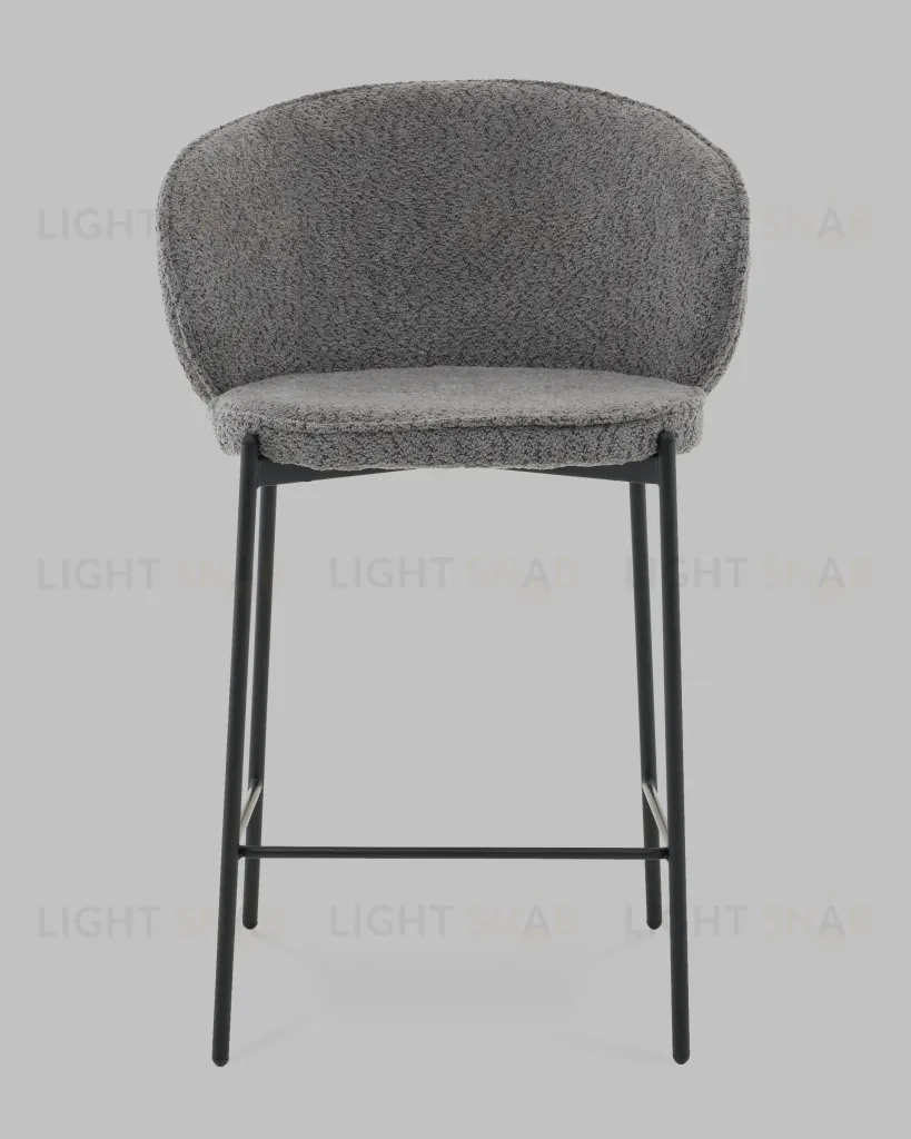 Стул полубарный Тисдейл букле темно-серый УТ000041696
