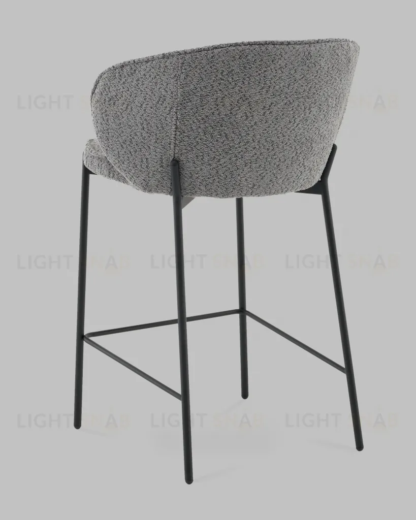 Стул полубарный Тисдейл букле темно-серый УТ000041696