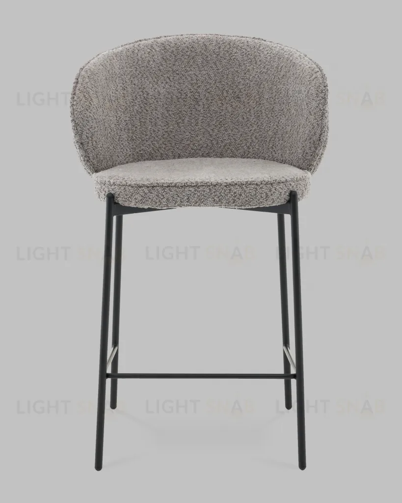 Стул полубарный Тисдейл букле серый УТ000041695