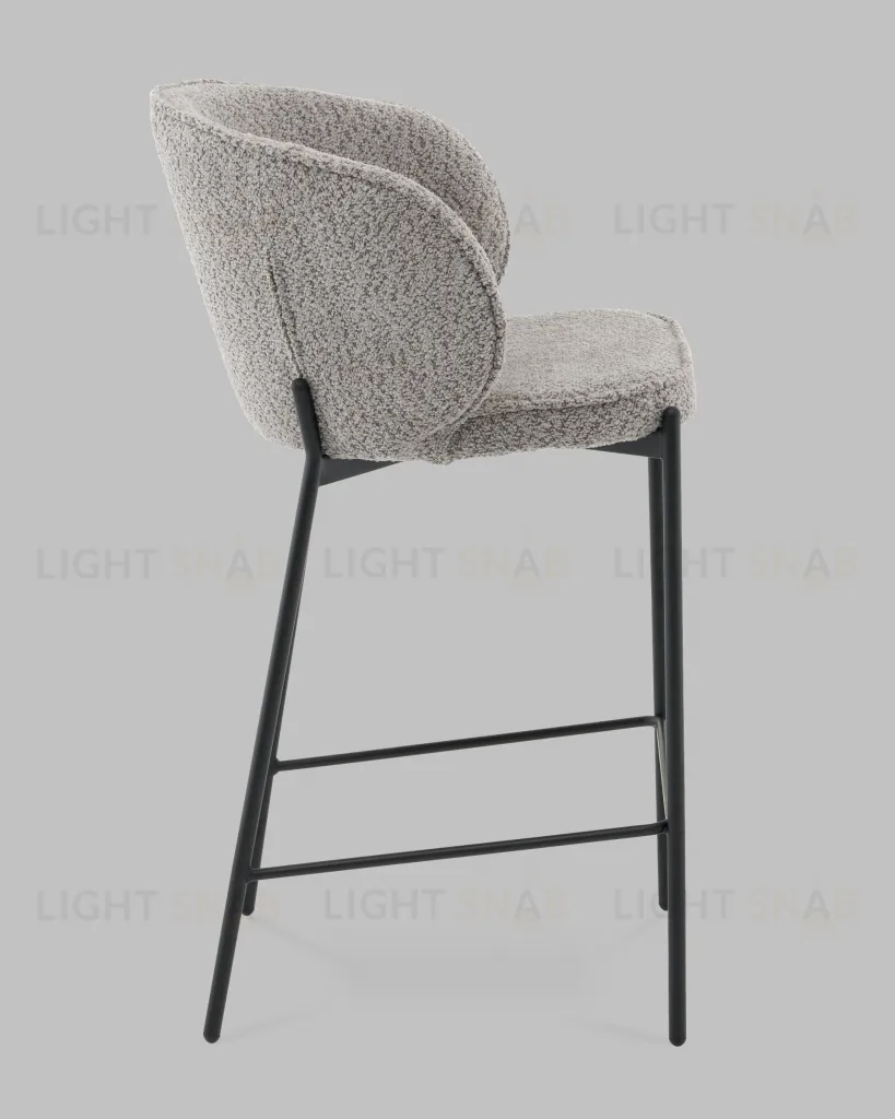 Стул полубарный Тисдейл букле серый УТ000041695