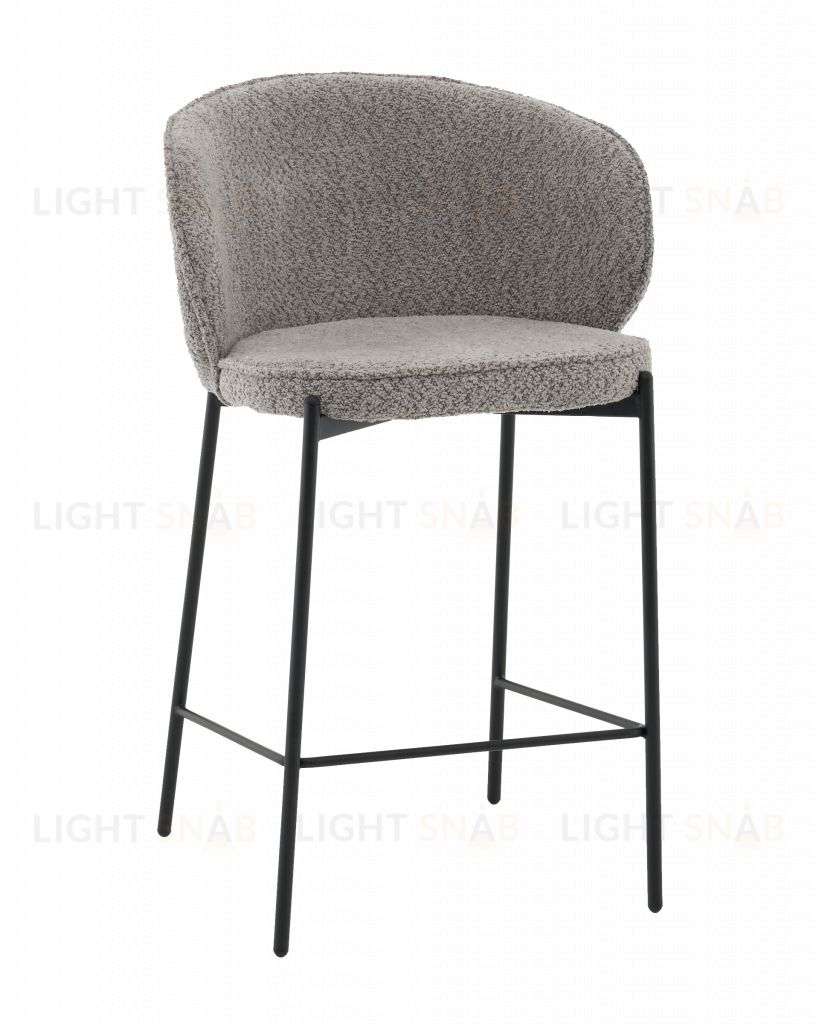 Стул полубарный Тисдейл букле серый УТ000041695