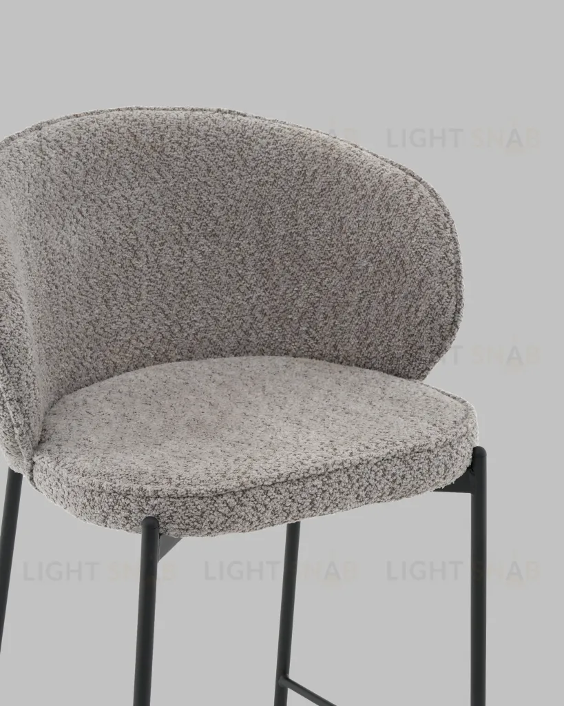Стул полубарный Тисдейл букле серый УТ000041695