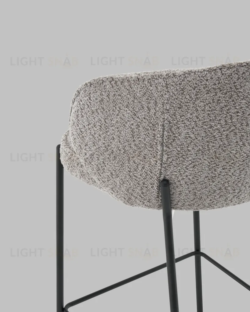 Стул полубарный Тисдейл букле серый УТ000041695