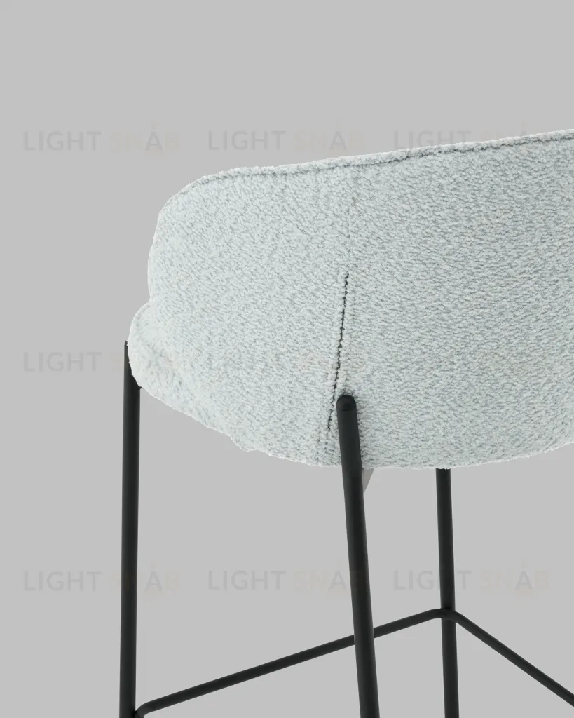 Стул полубарный Тисдейл букле светло-голубой УТ000041692