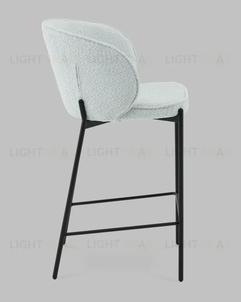 Стул полубарный Тисдейл букле светло-голубой УТ000041692