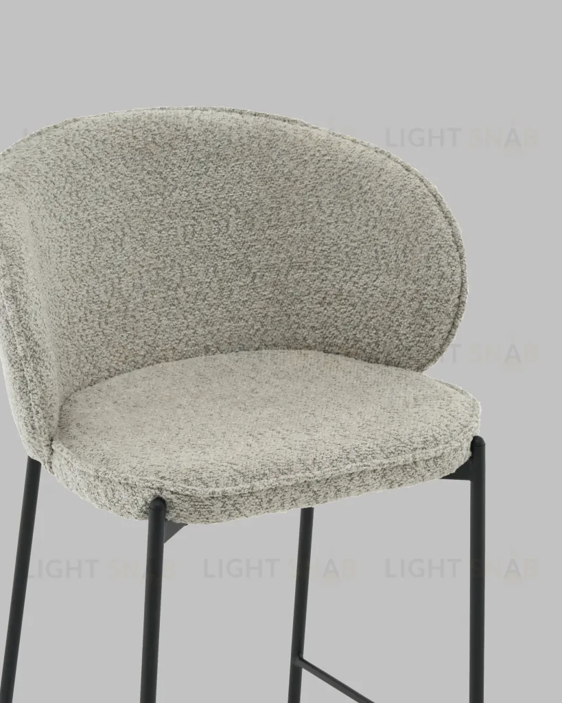 Стул полубарный Тисдейл букле светло-зеленый УТ000041693