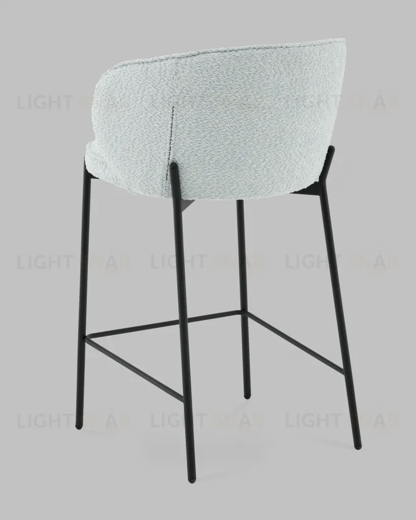 Стул полубарный Тисдейл букле светло-голубой УТ000041692