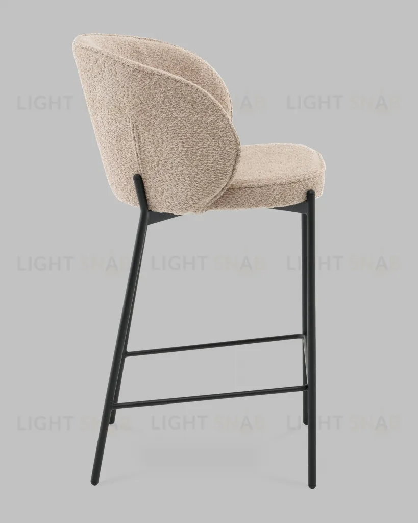 Стул полубарный Тисдейл букле бежевый УТ000041691