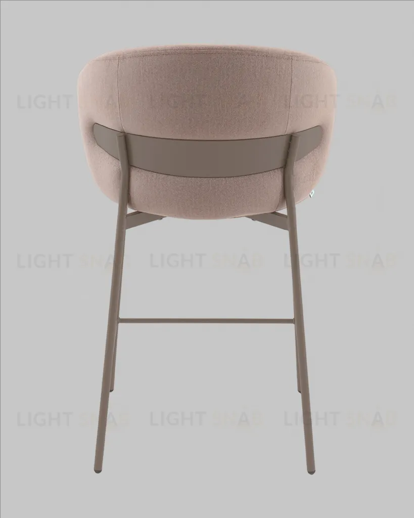 Стул полубарный Блейз велюр бежевый, каркас бежево-серый УТ000041394