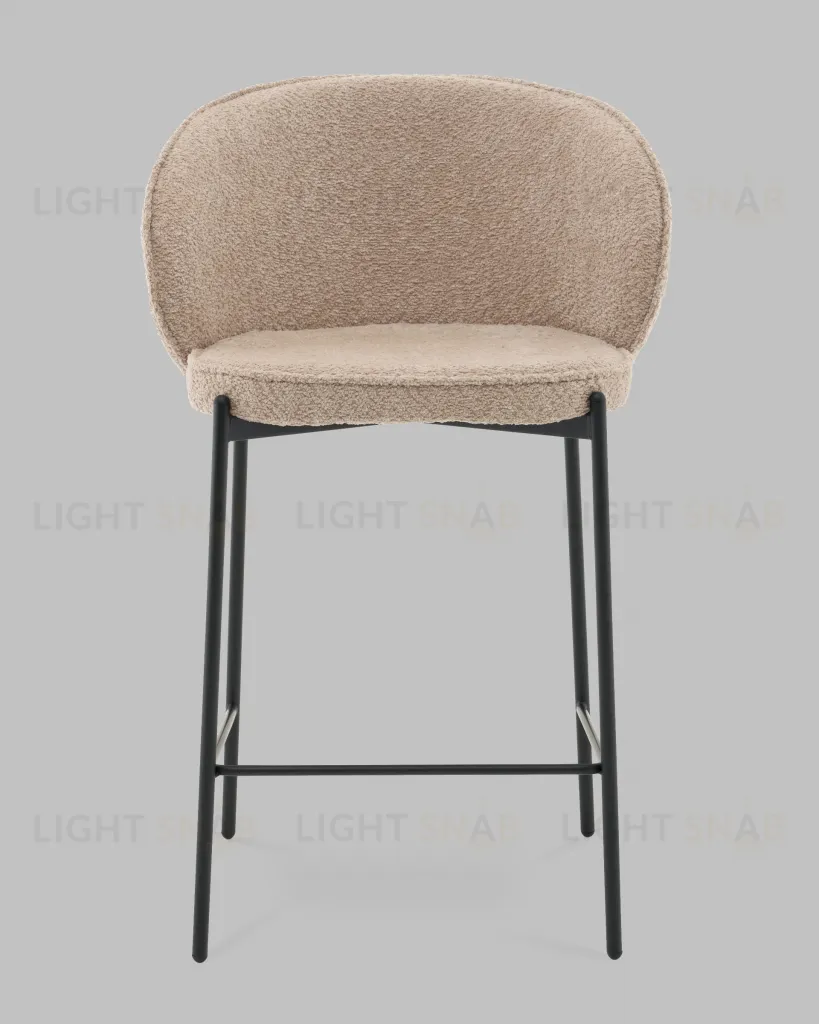 Стул полубарный Тисдейл букле бежевый УТ000041691