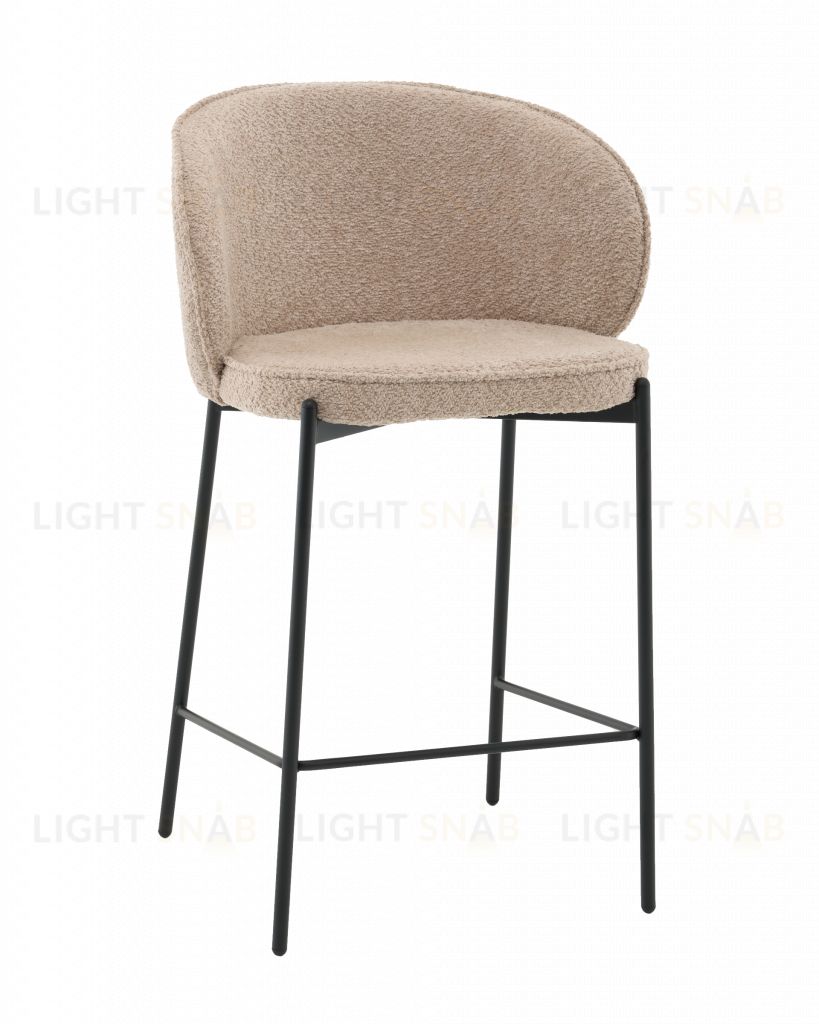 Стул полубарный Тисдейл букле бежевый УТ000041691
