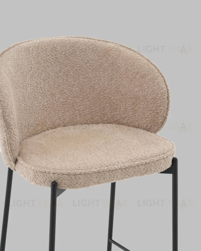 Стул полубарный Тисдейл букле бежевый УТ000041691