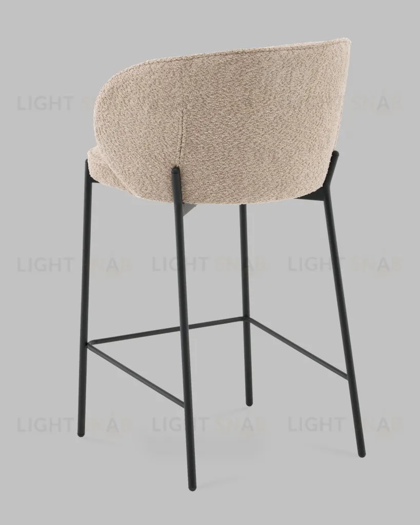 Стул полубарный Тисдейл букле бежевый УТ000041691