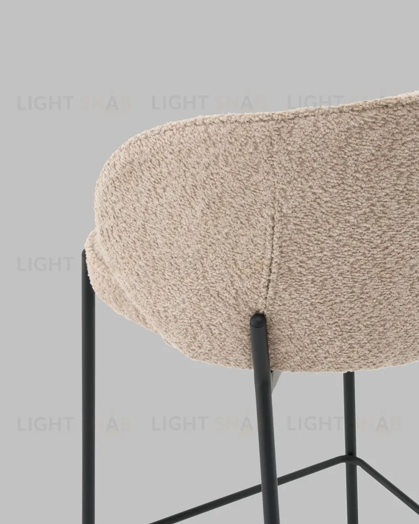 Стул полубарный Тисдейл букле бежевый УТ000041691