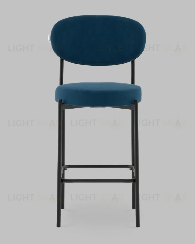 Стул Полубарный Бриф DD велюр синий УТ000041516