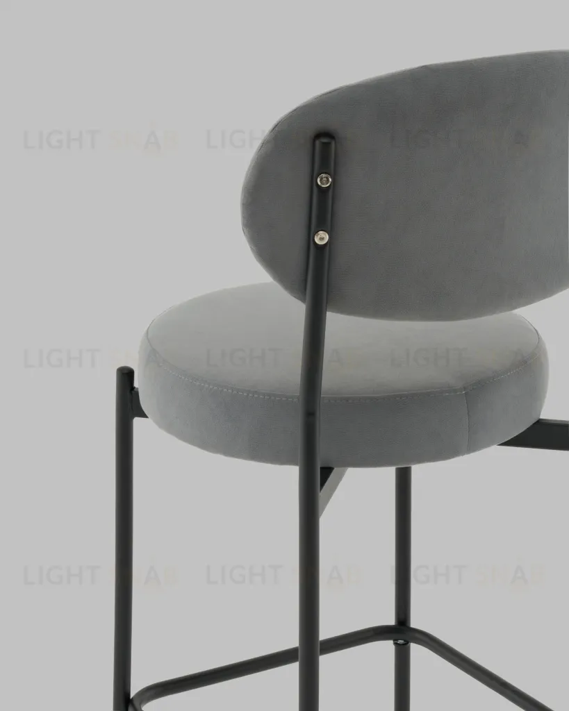Стул Полубарный Бриф DD велюр серый УТ000041515