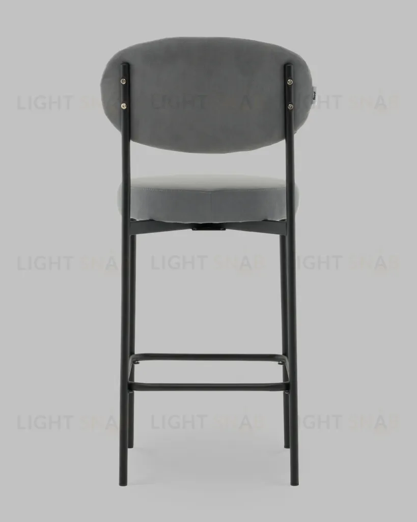 Стул Полубарный Бриф DD велюр серый УТ000041515