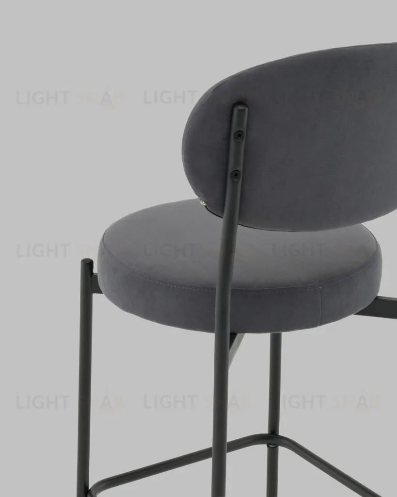 Стул Полубарный Бриф DD велюр тёмно-серый УТ000041517