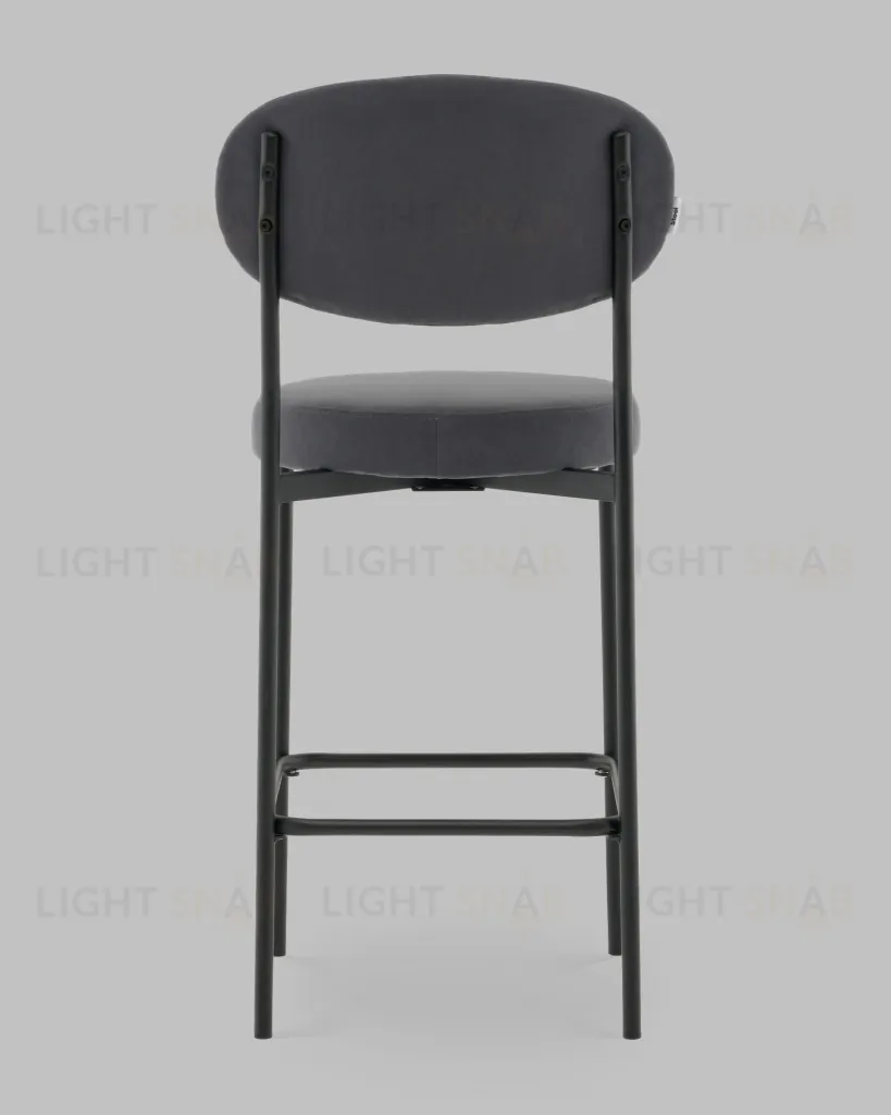 Стул Полубарный Бриф DD велюр тёмно-серый УТ000041517