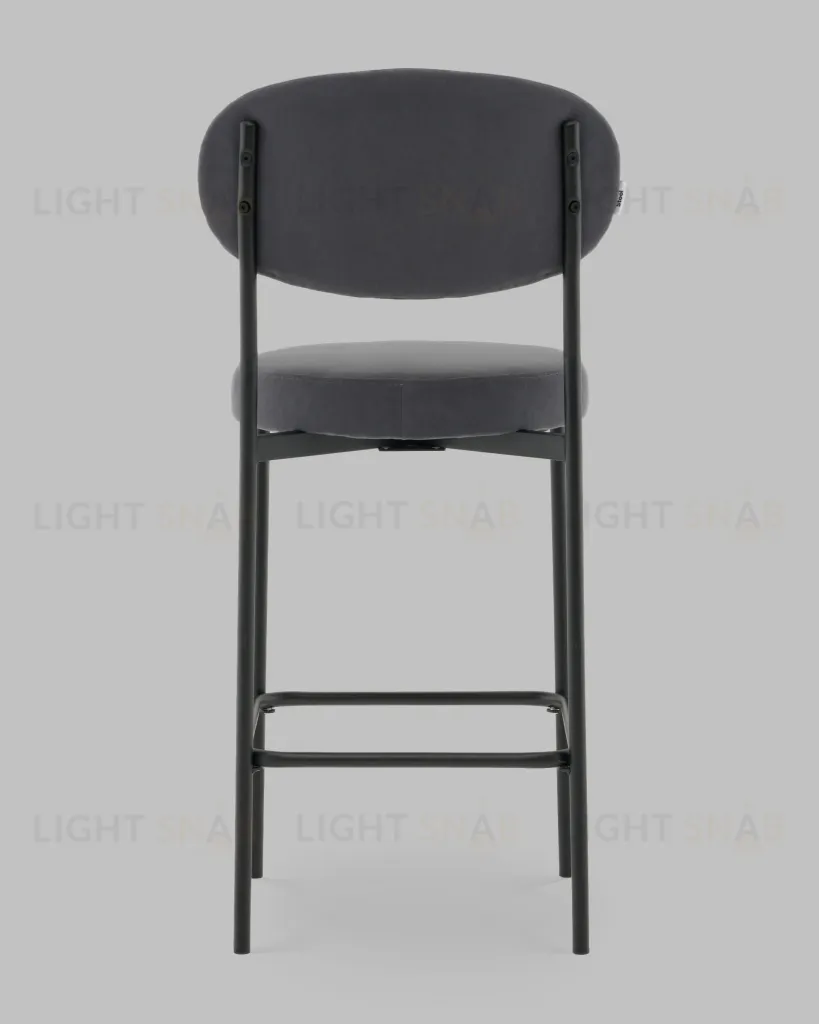 Стул Полубарный Бриф DD велюр тёмно-серый УТ000041517